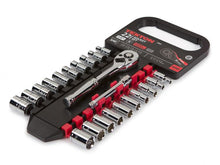 Tekton 1060 1/4 in. Drive Socket Set, Inch/Metric, 22-Piece (5/32 - 1/2", 4 - 13mm)