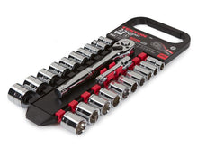 Tekton 1061 3/8 in. Drive Socket Set, Inch/Metric, 22-Piece (5/16 - 7/8", 10 - 19mm)