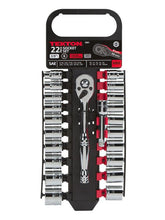 Tekton 1061 3/8 in. Drive Socket Set, Inch/Metric, 22-Piece (5/16 - 7/8", 10 - 19mm)