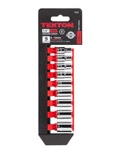 Tekton 1202 1/4-Inch Drive Socket Set, 4-12mm, Metric, Cr-V, 9-Sockets