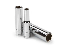 TEKTON 12041 1/4-Inch Drive Deep Socket Set, Inch, Cr-V, 6-Point, 3/16-Inch - 7/16-Inch, 8-Sockets