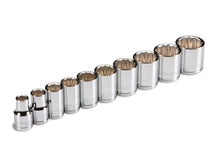 Tekton 1204 3/8-Inch Drive Socket Set, Metric 10-19mm, 10-Sockets