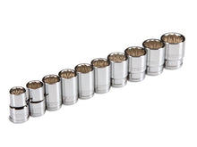 Tekton 1205 1/2 in. Drive Socket Set, 3/8 - 15/16", Inch, Cr-V, 10-Sockets