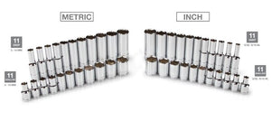 Tekton 13001 1/4-Inch Drive Socket Set, Inch/Metric, 51-Piece