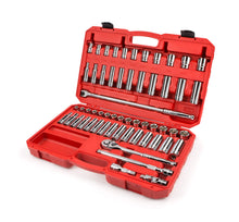 Tekton 13201 1/2" Drive Socket Set, Inch/Metric, 6-Point, 3/8-Inch - 1-Inch, 10 mm - 24 mm, 58-Piece