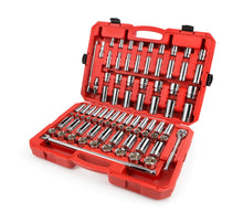 TEKTON 13203 1/2-Inch Drive Socket Set, Inch/Metric, 6-Point, 3/8-Inch - 1-5/16-Inch, 10 mm - 32 mm, 84-Piece