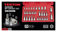 Tekton 1354 35-Piece Star Bit Socket and E Socket Set for 1/4-Inch, 3/8-Inch and 1/2-Inch Drive Ratchets