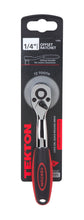 Tekton 1486 1/4" Drive Quick-Release Offset Ratchet with 72-Tooth Oval Head