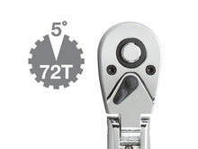 Tekton 14961 1/4-Inch Drive Flex Polished Ratchet