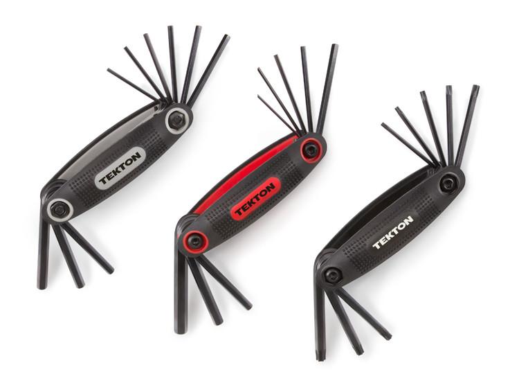 Tekton 25152 25-pc. Folding Hex Key Wrench Set, Inch/Metric/Star
