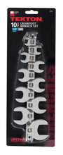 Tekton 2575 10 Pc 3/8" SAE Crowsfoot Wrench Set (3/8 - 1")