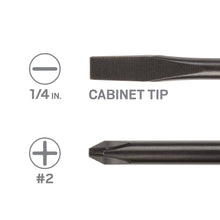TEKTON 26751 Slotted and Phillips USA Stubby Screwdriver Set, 2-Piece