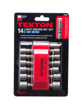 TEKTON 2938 Quick-Change Power Nut Driver Bit Set with Detents, 14-Piece