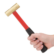 TEKTON 30903 Jacketed Fiberglass Brass Hammer, 16-Ounce