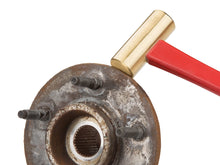 TEKTON 30904 Jacketed Fiberglass Brass Hammer, 24-Ounce