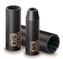 Tekton 47921 3/8-Inch Drive Deep Impact Socket Set, 5/16-1-Inch, Inch, Cr-V, 12-Point, 12 Sockets