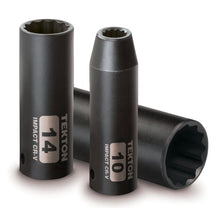 TEKTON 47926 3/8-Inch Drive Deep Impact Socket Set, 7-19mm, Metric, Cr-V, 12-Point, 13 Sockets