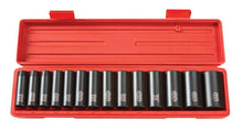 Tekton 4880 1/2" Drive Deep Impact Socket Set, 3/8"-1-1/4", SAE, Cr-V, 14 Sockets