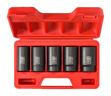 Tekton 4886 1/2" Drive Deep Impact Socket Set, 1-3/16"-1-1/2", SAE, Cr-Mo, 5-Piece