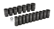 TEKTON 48995 3/4 in. Drive Deep Impact Socket Set, Inch, Cr-Mo, 7/8-Inch - 2-Inch, 22-Piece