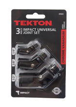 TEKTON 4964 3 Piece Impact Universal Joint Set