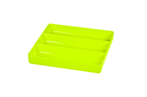 Ernst #5023HV HI VIZ Green 3 Compartment Toolbox Tray Organizer