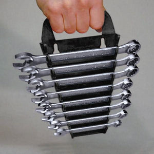 Ernst Manufacturing #5089 15 Tool Gripper Wrench Holder / Organizer, Black