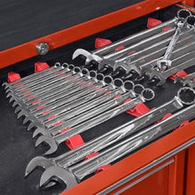 Ernst Manufacturing 6050 No-Slip Low-Profile Wrench Rail Set, 30 Tool, Red