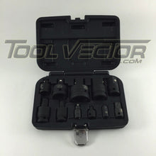 T&E Tools 76348 11 Piece Impact Socket Adaptor and Universal Joint Kit