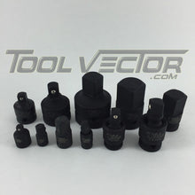 T&E Tools 76348 11 Piece Impact Socket Adaptor and Universal Joint Kit