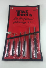 T&E Tools 8266 6 Piece Pin Punch Set