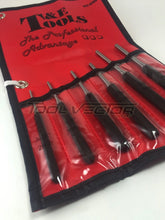 T&E Tools 8266 6 Piece Pin Punch Set