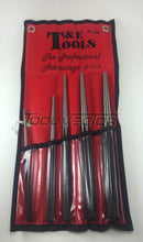 T&E Tools 8285 5 Pc Long Taper Punch Set