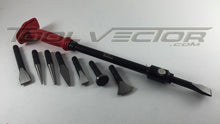 T&E Tools 8771A 9 Piece Long Deep Reach Interchangeable Punch and Chisel Set