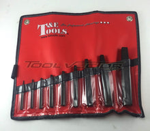 T&E Tools 8960 9 Piece Screw Extractor Set