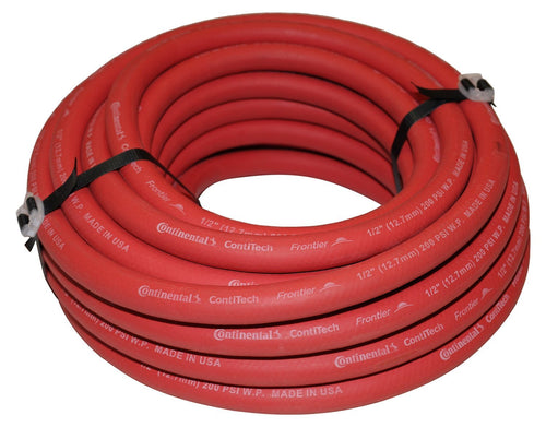 Continental CONTITECH (Formerly Goodyear) 30819 1/2-Inch x 50-Feet Rubber Air Hose 1/4-Inch Fittings, Yellow - Made in USA