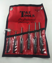 T&E Tools J8900 6 Piece Roll Pin Punch Set