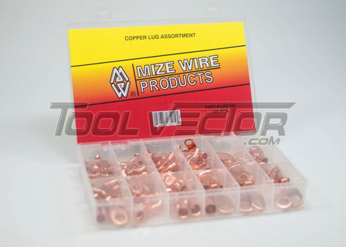 Mize USA 100 Pc Copper Lug Assortment, LKC100