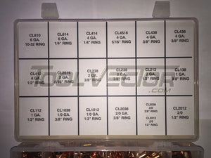 Mize USA 100 Pc Copper Lug Assortment, LKC100