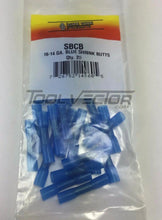 Mize Wire 25 Pc Blue 16-14 Gauge Heat Shrink Butt Connectors, Made in USA