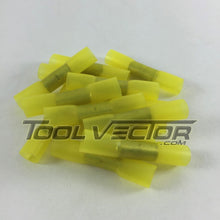 Mize Wire 100 Pc Yellow 12-10 Gauge Heat Shrink Butt Connectors, Made in USA