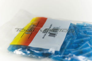 Mize 100 Pc Shrink Solder Blue 16-14 Gauge Butt Connectors, Made in USA