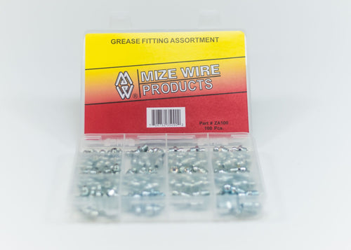 Mize USA 100 Pc Metric Grease Fitting Assortment, ZAM100